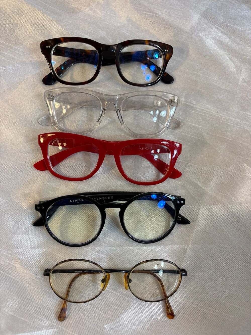 Eyeglasses Lot of 5, zenni, Aimee kestenberg, etc